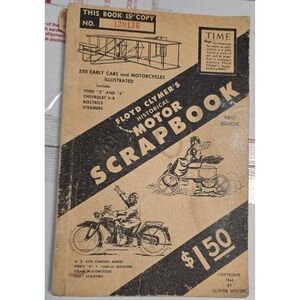 1944 Floyd Clymers Historical Motor Scrapbook Cars Motorcycles